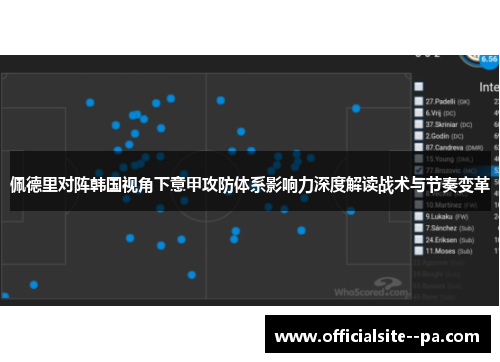 佩德里对阵韩国视角下意甲攻防体系影响力深度解读战术与节奏变革